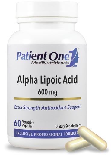 [BRSWGEL5CVYAMDI7] Patient One Alpha Lipoic Acid (ALA) 600 mg | Antioxidant Supplement to Support Nerve and Liver Health* | 60 Capsules