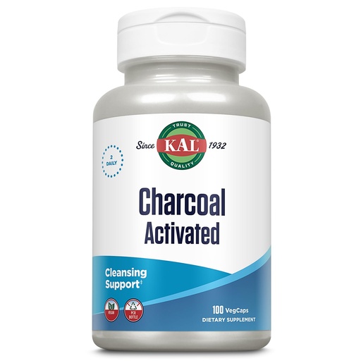 [BRSWIYTYO4HQEE3M] KAL Charcoal, Activated Coconut Shell 280mg | 100ct