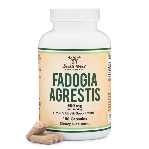 [BRSW2FI2CQCBQ2A4] Fadogia Agrestis 600mg Per Serving (180 Capsules) Powerful Extract to Support Athletic Performance (Third Party Tested, Non-GMO, Vegan, Gluten Free) by Double Wood