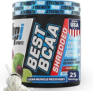 [BRSWKH36DEABS3QU] BPI Sports Best BCAA Shredded - Caffeine Free Thermogenic Recovery Drink, Lean Muscle Building BCAA Powder for Women and Men, Preworkout BCAAs Amino Acids Drink- Cherry Lime - 25 Servings