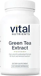 [BRSWIYQQCIFWIGDC] Vital Nutrients Green Tea Extract 550mg | Potent Antioxidant for Heart & Immune Health* | Polyphenols Supplement with EGCG | Gluten, Dairy, Soy Free | Non-GMO | 120 Capsules