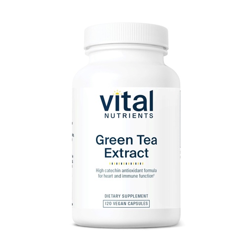 [BRSWIYQQCIFWIGDC] Vital Nutrients Green Tea Extract 550mg - Potent Antioxidant for Heart & Immune Health* - Polyphenols Supplement with EGCG - Gluten, Dairy, Soy Free - Non-GMO - 120 Capsules