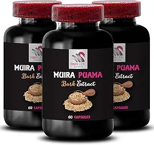 [BRSRAGANCIHG22QV] Energy Support - MUIRA PUAMA BARK EXTRACT - Herbal Power Source, Botanical Strength, Focus Support, Revive Blend, Energizing Source, Plant Vitality, Daily Power 3 Bottles 180 Capsules