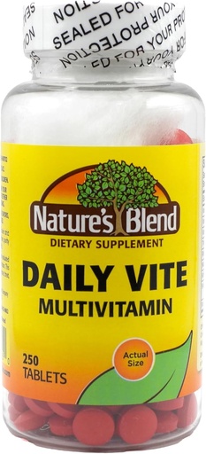 [BRSWIZQCCQHBY3LA] Nature's Blend Daily Vite 250 Tablets
