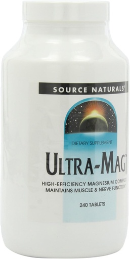 [BRSWIYYOOQNWEC34] Source Naturals Ultra-Mag, 240 Tablets (Pack of 2)