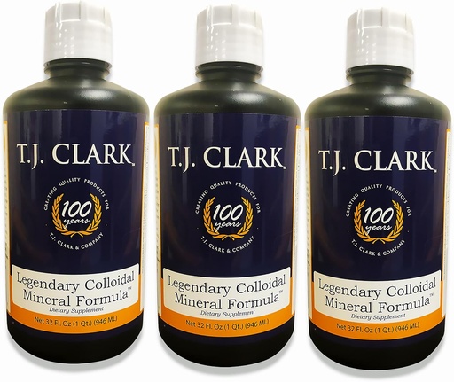 [BRSWKHQRDMPACEA2] T.J. Clark Legendary Colloidal Mineral Fórmula 32 fl. oz. (3 Pack) de T.J. Clark