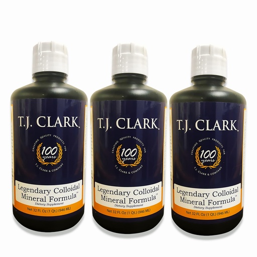 [BRSWKHQRDMPACEA2] T.J. Clark Legendary Colloidal Mineral Formula 32 fl. oz. (3 Pack) by T.J. Clark
