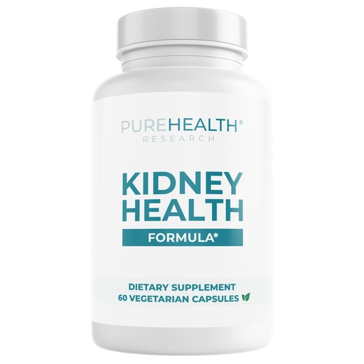[BRSROZL5BEOWAF36] PUREHEALTH RESEARCH Kidney Health Formula - Kidney Cleanse Detox & Repair Support Supplement - with Berberine HCL, Chanca Piedra, Saffron, Grape Seed, Turmeric Root, Magnesium & More - 60 Capsules