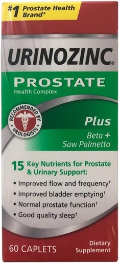 [BRSWKGAZO5YWO2LY] Urinozinc ProFlo Plus Prostate Health Complex, Caplets