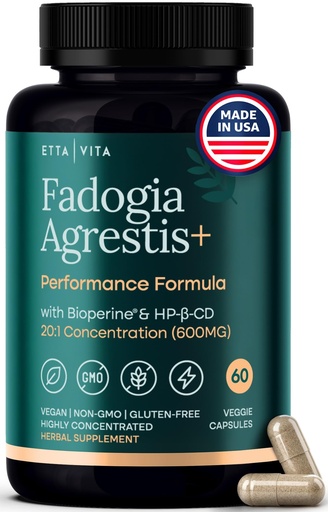 [BRSRMYDQBAPWCDY2] Organic Fadogia Agrestis 600mg for Natural Test Support (2X More Pure - 3X More Absorbent) Athlete Approved - Supports Muscle Growth & Recovery, Healthy Energy Levels, Drive, Stamina & Mood - 60ct