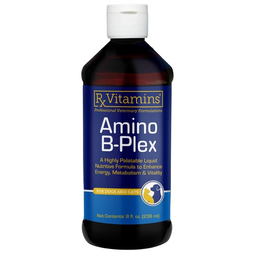 [BRSRAGQKBUCRQADP] Rx Vitamins Amino B-Plex Cat & Dog Supplement - Vitamin B Complex Liquid Plus Amino Acids for Dogs & Cats - Appetite Booster and Cat & Dog Weight Gainer - Supplements & Vitamins - 8 oz