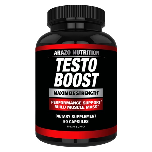 [BRSWKFI7O4JREC34] Arazo Nutrition TestoBoost Test Booster Supplement - Potent & Natural Herbal Pills - Boost Muscle Growth - Tribulus, Epimedium, Hawthorn, Zinc, Minerals