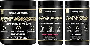 [BRSROHQ2CQIR6F3P] Creatine Monohydrate Advanced Creatine Formular, Pump N Grow Stimulant Free Pump & Endurance Activator and Anabolic Recovery Essential Amino Acids Blend