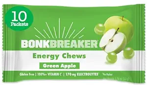 [BRSRMAIBOQDWOCDX] Bonk Breaker Energy Chews, Gluten-Free, Dairy-Free Ingredients to Provide Quick Energy and Focus, 1 Box of 10 Packets, Variety Pack