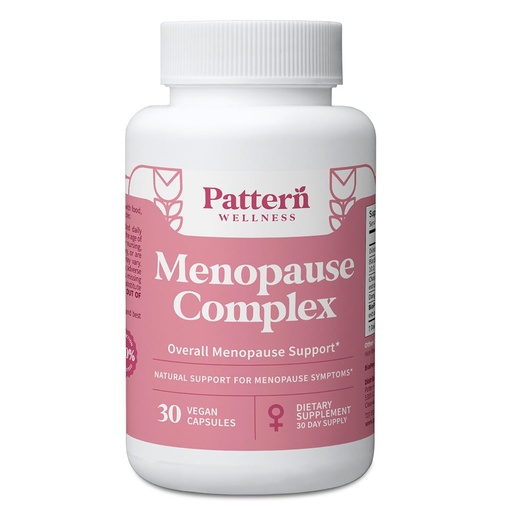 [BRSRMAIRCB4BUELU] Pattern Wellness Menopause Complex – Herbal Supplement for Women’s Wellness & Hormone Health Support – with Black Cohosh, DIM & Bioperine® – 30 Vegan Capsules, 3rd Party Tested