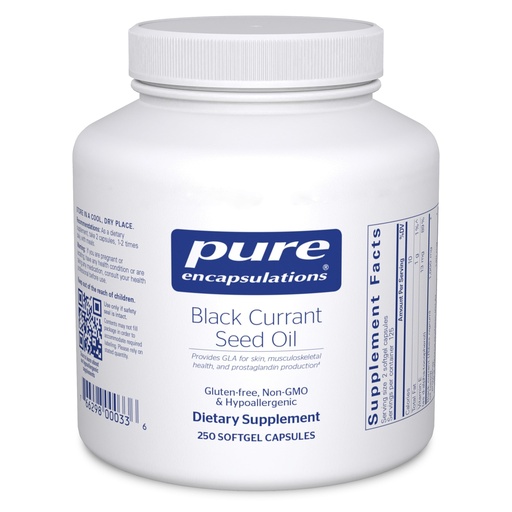 [BRSWIYTROBYGYHQ3] Pure Encapsulations Black Currant Seed Oil | Hypoallergenic Dietary Supplement | 250 Softgel Capsules