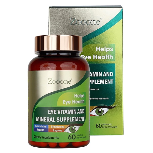 [BRSRAAI7CUJWOCTO] zooone- 60pcs Lutein Eye Vitamins Supplement Nutritional Supplement for Macular Health & Dry Eye Support, Contains Lutein, Zinc, Vitamins C/E & Zeaxanthin