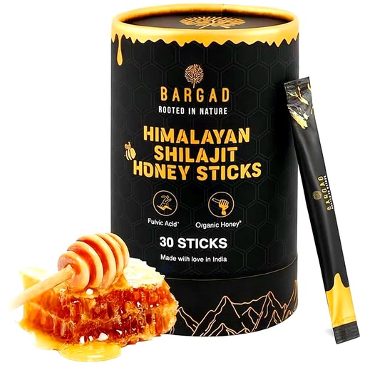 [BRSRAGA3BUCQAELA] Bargad Pure Himalayan Shilajit Honey Sticks with Saffron – 30 Count | 75%+ Fulvic Acid, 85+ Trace Minerals | Natural Energy & Immunity Booster | Easy Single-Use Packets