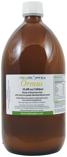 [BRSRMZYBCUHQ4333] Ormus 33.8 Fl Oz - 1000 ml | Concentrated Orme | Third-Party Tested | Atomic Minerals | Heiltropfen®