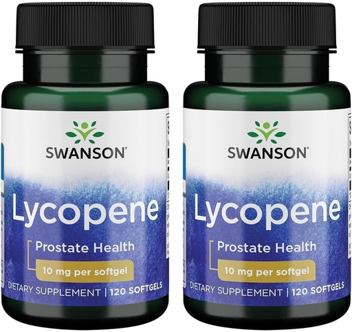 [BRSWGFD3CEFAGGYV] Swanson Lycopene 10 mg 120 Sgels (2 Pack)