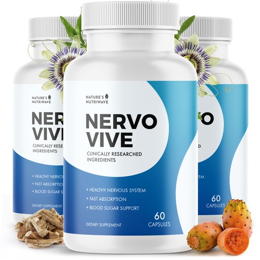[BRSRAGQ6O4FAIFDL] Nervovive Nerve Support Supplement - Advanced Formula Nerve Health Supplements, All Natural Potent Supplement, Maximum Strength for Overall Health and Wellness - 60 Capsules, 3 Month Supply