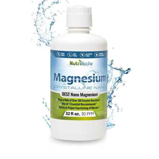 [BRSWGGAKCJ7GAHL6] Liquid Magnesium by NutriNoche– 99.99% Ultra Pure Crystalline Nano Drops for Maximum Absorption & Bioavailability - Magnesium Glycinate Liquid Alternative - Supports Sleep Calm Energy Muscles Nerves