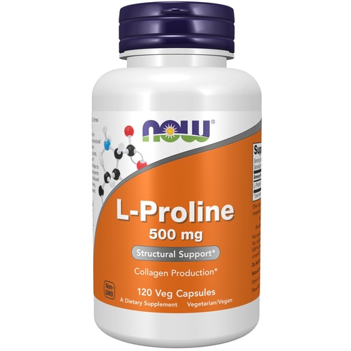 [BRSWIBYHBB4WG3TE] Now Foods L-Proline 500mg, Veg-Capsules, 120-Count (Pack of 2)