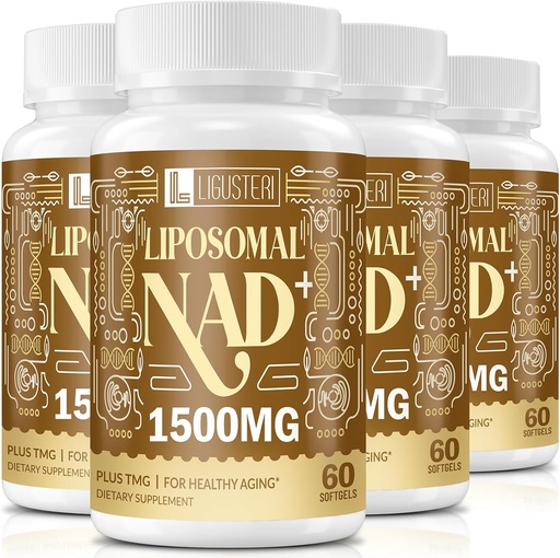 [BRSROYYBO57Q2DQ6] 1500 MG Liposomal NAD+, 98% + Absorptie, NAD+ Supplement voor vrouwen en mannen met TMG, voor Veroudering Verdediging, Cellular Energy, Hart & Hersenfunctie, Levensduur, 240 Softgels