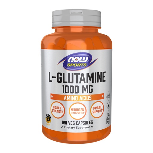 [BRSWIY32BQMBQHI7] NOW Foods Sports Nutrition, L-Glutamine, Double Strength 1,000 mg, Amino Acid, 120 Veg Capsules
