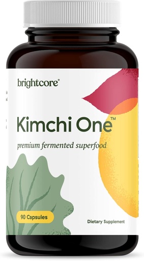 [BRSROY34DIFBME3H] Nutrition - Kimchi One, Kimchi Powder Capsules, Probiotics, Enzymes, & Antioxidant Supplement, Premium Gut Health Superfood for Overall Well Being, Gluten-Free, 90 Vegan Capsules