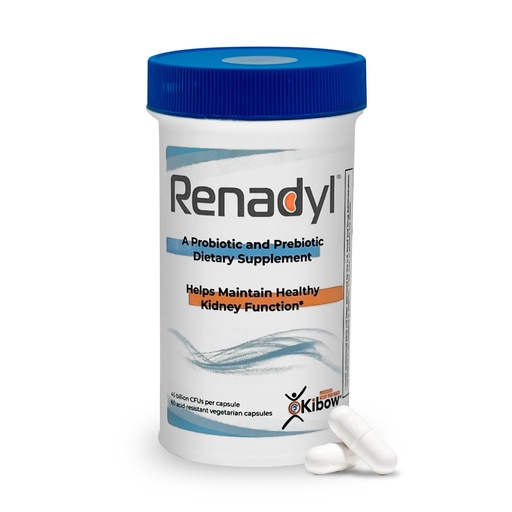 [BRSWIZQOOF5GICAZ] Renadyl Kidney Probiotic Supplement | Urea, Creatinine, & Uric Acid Support | 45 Billion CFUs | Clinically Tested, Non-GMO, & Made in USA, 60 Capsules (1 Bottle, 1 Month Supply)