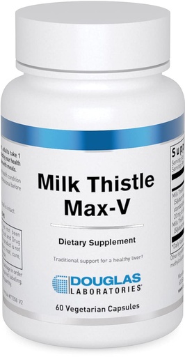 [BRSWIY34OMAA4D3G] Douglas Laboratories Milk Thistle Max-V | Standardized Herbal Extract for Liver Support | 60 Capsules