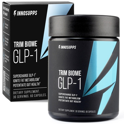 [BRSW2CY7B4CBUDYY] InnoSupps Trim Biome GLP-1 Supplement Weight Loss - Probiotic, Prebiotic, Postbiotic for Gut Health, Appetite & Metabolism Support with Akkermansia, Berberine - 60 Capsules, 30 Servings