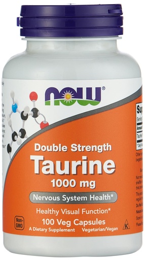 [BRSWIF3ZA55BMDT2] NOW Foods by Now Double Strength Taurine Nervous System Health 1000mg 100 Capsule
