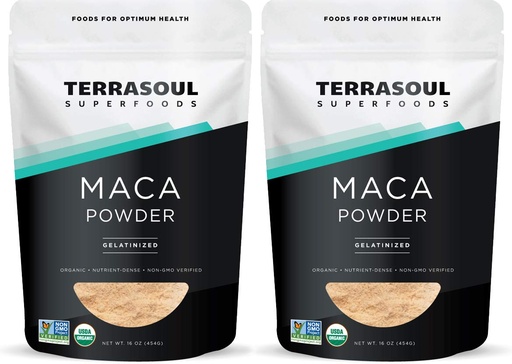 [BRSWIAYBAYIQYHAV] Terrasoul Superfoods Organic Gelatinized Maca Powder, 2 Lbs - Premium Quality | Recommended Use: Supports Increased Stamina & Energy | Gelatinized for Easy Digestion