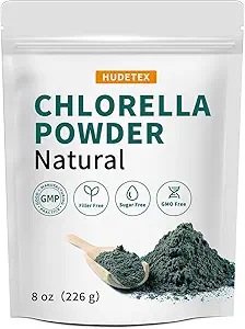 [BRSRAYYZO54BMAYV] Chlorella Powder Natural with 16 oz - Chlorophyll Powder, Supports Immune System & Liver Function, Keep Youth, Vegan, Rich in Vegan Protein and Vitamins.