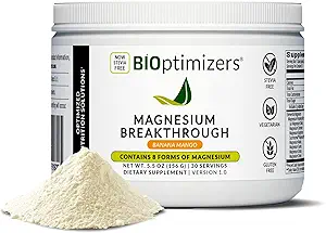 [BRSRAYD5PMJQAHY7] BIOptimizers Magnesium Breakthrough Drink - 8 Forms of Magnesium, Electrolytes, Sleep Health, Stress, Muscle Recovery, Heart Support | Glycinate, Citrate, Malate- Banana Mango