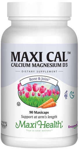 [BRSWIYAKCUOQYFTI] Maxi Health Calcium 1000 mg Supplement with Vitamin D3 (1000 IU) and Magnesium (500 mg) - Bone, Teeth and Joint Support for Men and Women - 90 Capsules