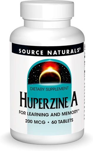 [BRSWIYQFCUAWIDTI] Source Naturals Huperzine A 200 mcg for Learning & Memory - 60 Tablets
