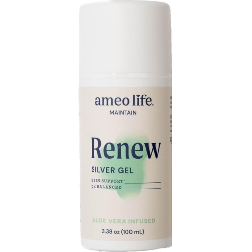[BRSW2BQKBB4GA2QU] Ameo Life Colloidal Silver Gel for Skin Care-ekin Aloe Vera - 30ppm Wound Care Gel-ek zauriak ebakitzeko, Scrapes & Burns - Azal osasuntsuaren formula (3,38 oz)