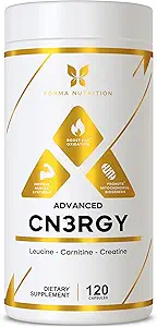 [BRSRAGT5BEJQE3AV] Forma Nutrition Advanced CN3RGY – 120 Capsules, 1000mg L-Leucine, 400mg L-Carnitine, 400mg Creatine HCl per Serving.