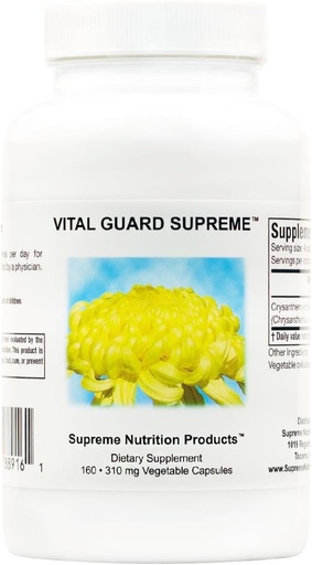 [BRSWKZL7BUPQAEDY] Supreme Nutrition Vital Guard Supreme, 160 Pure Chrysanthemum Vegetarian Capsules