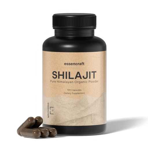 [BRSRAEIZOUHRGGYY] Organic Himalayan Shilajit Resin Extract - 1000mg Max Potency, Lab Tested Pure Shilajit for Men & Women, 85+ Trace Minerals Fulvic Acid, Immune Support, Energy, Cognition, 2 Month Supply, 120 Capsules