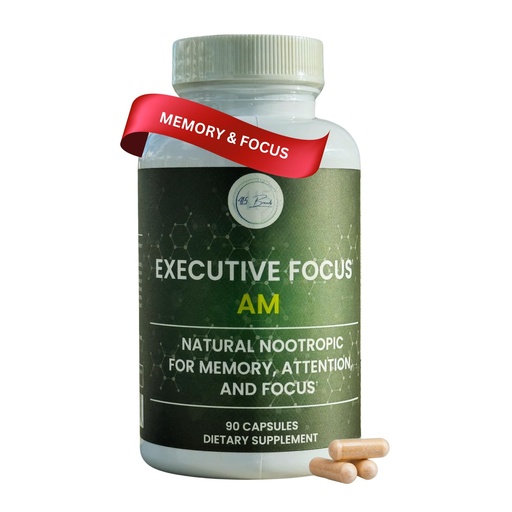 [BRSRAAT2B4CGKYLB] AM Nootropic Brain Supplement – Memory, Focus & Mental Clarity Support – Clean Energy Without Jitters – Cognitive Boost for Attention & Productivity – 30 Day Capsules