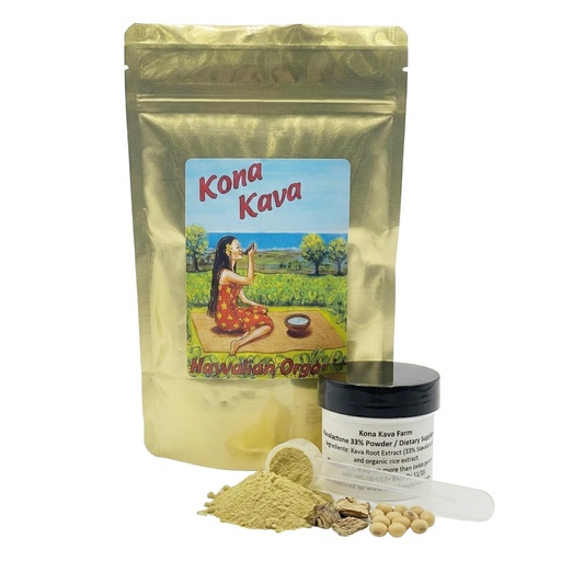 [BRSWIAQAAF5WGDLE] 33% Kavalactone Extract Powder (0.5 oz) - Ultra-Potent Noble Kava Root - Supercritical CO2 Cold Extraction - Fast-Acting Liquid-Free Formula - Vegan, Non-GMO & Easy to Mix