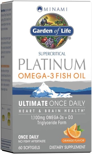 [BRSWIEAYBMOA4DTC] Garden of Life Fish Oil Supplements, 60 Count