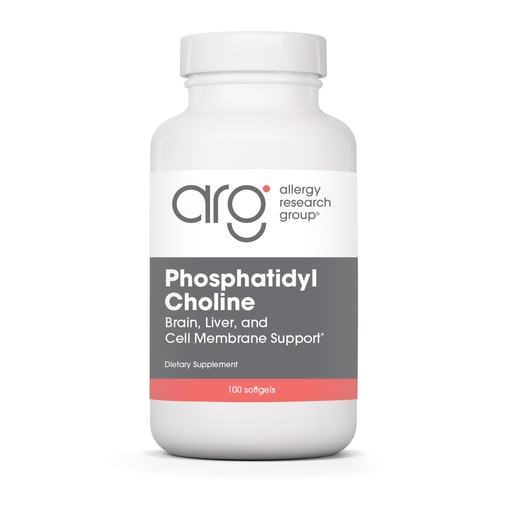 [BRSWIYIPAQORUGYV] Allergy Research Group ARG Phosphatidyl Choline - 385 mg Phosphatidylcholine Lecithin - Brain, Liver & Cell Membrane Support - Softgel Capsules - Soy-Based Supplement - 100 Servings - 100 Count