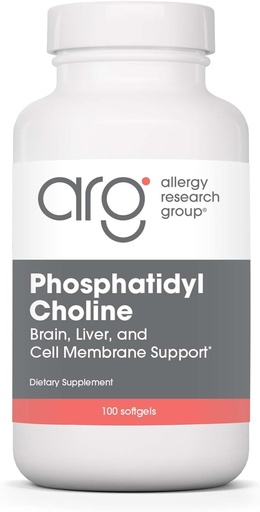 [BRSWIYIPAQORUGYV] Gruppo di ricerca allergia Phosphatidyl Choline Supplemento - Capsule di lecitina, enzimi digestivi per fegato, Fat Digestion Support, Integratori di colina per fegato grasso, 1540mg Softgels - 100 Count