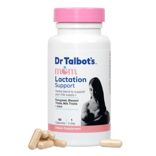 [BRSROBI7CQNR6DI6] Dr. Talbot's Mom Probiotic Lactation Support Supplement - Herbal Blend of Fenugreek, Blessed Thistle, Milk Thistle, and More - 60 Capsules