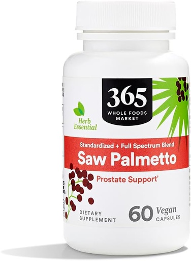 [BRSRMAYQCQMBUAY2] 365 von Whole Foods Market, Saw Palmetto, 60 Count